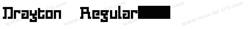 Drayton Regular字体转换